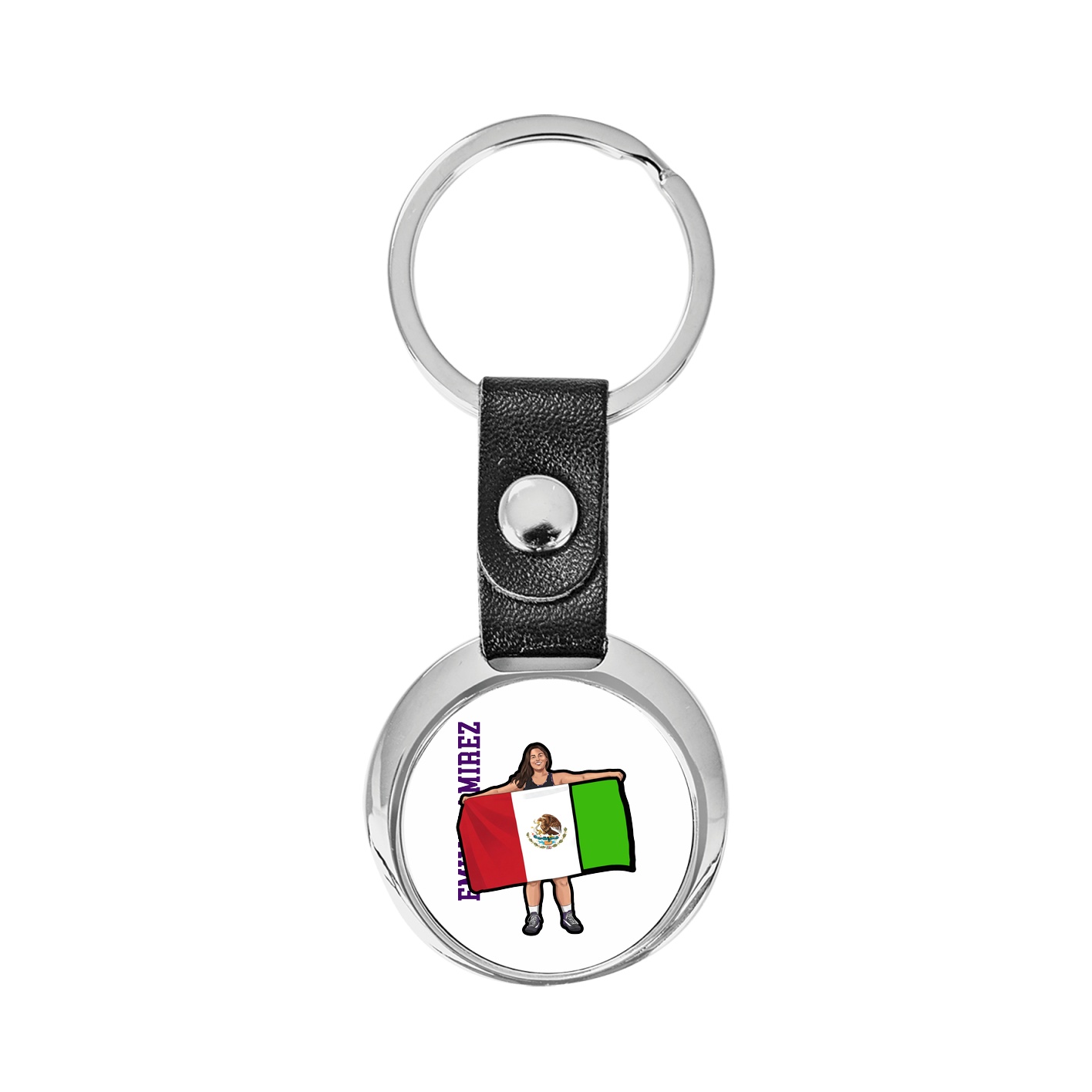 Key Chain — Name Vertical in Classic