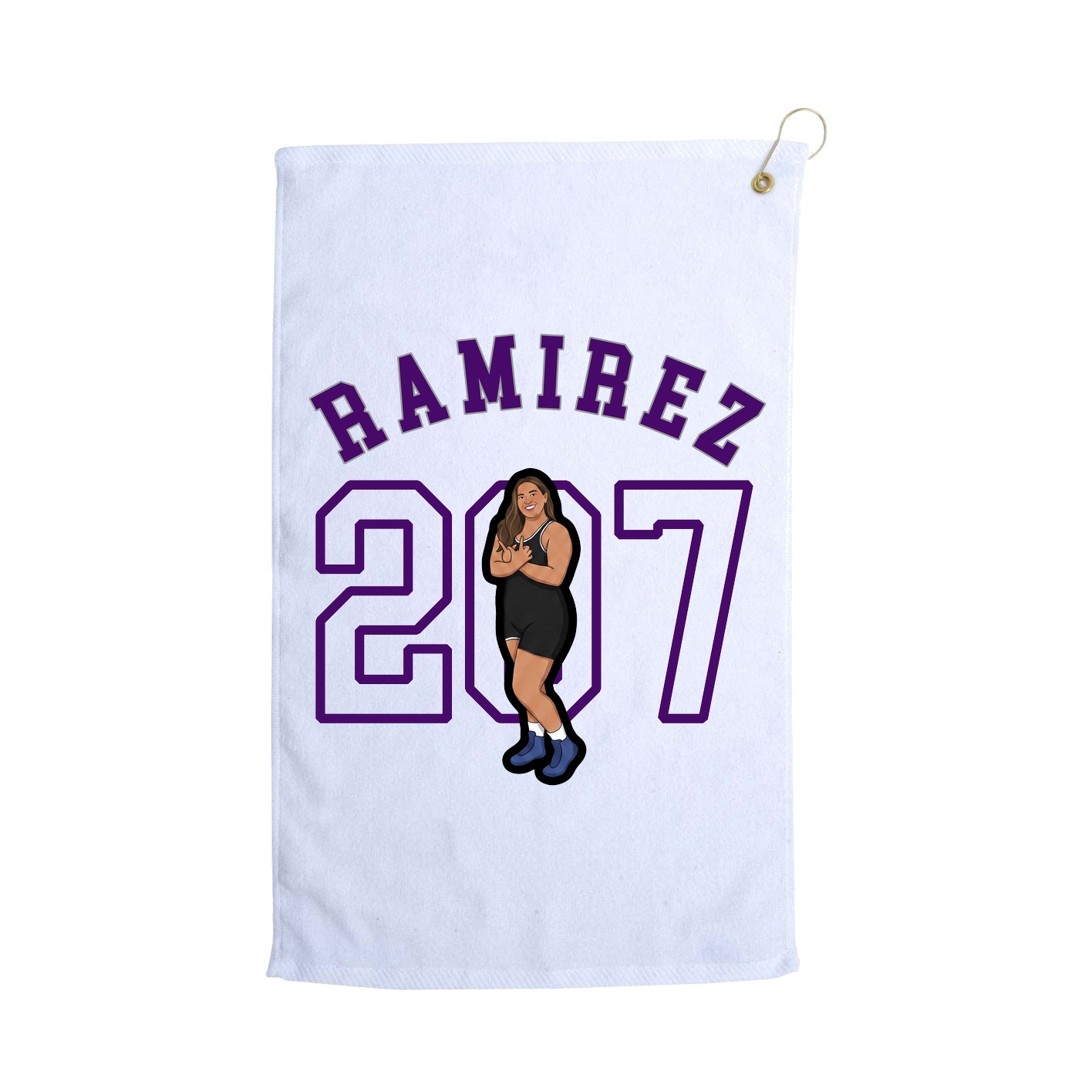 Golf Towel — Shirsey Arch in White