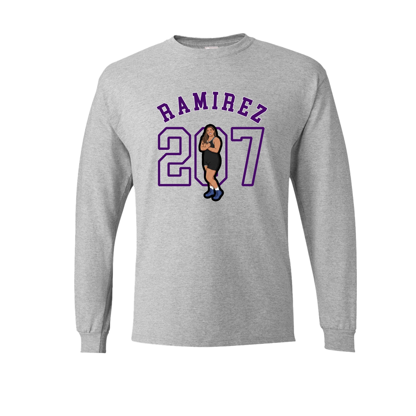 Long Sleeve Tee — Shirsey Arch in Grey