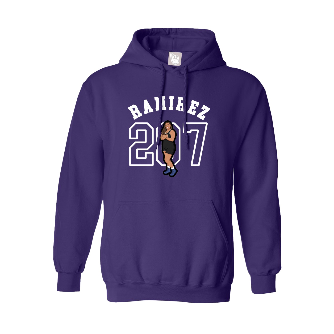 Youth Hoodie — Shirsey Arch in Purple
