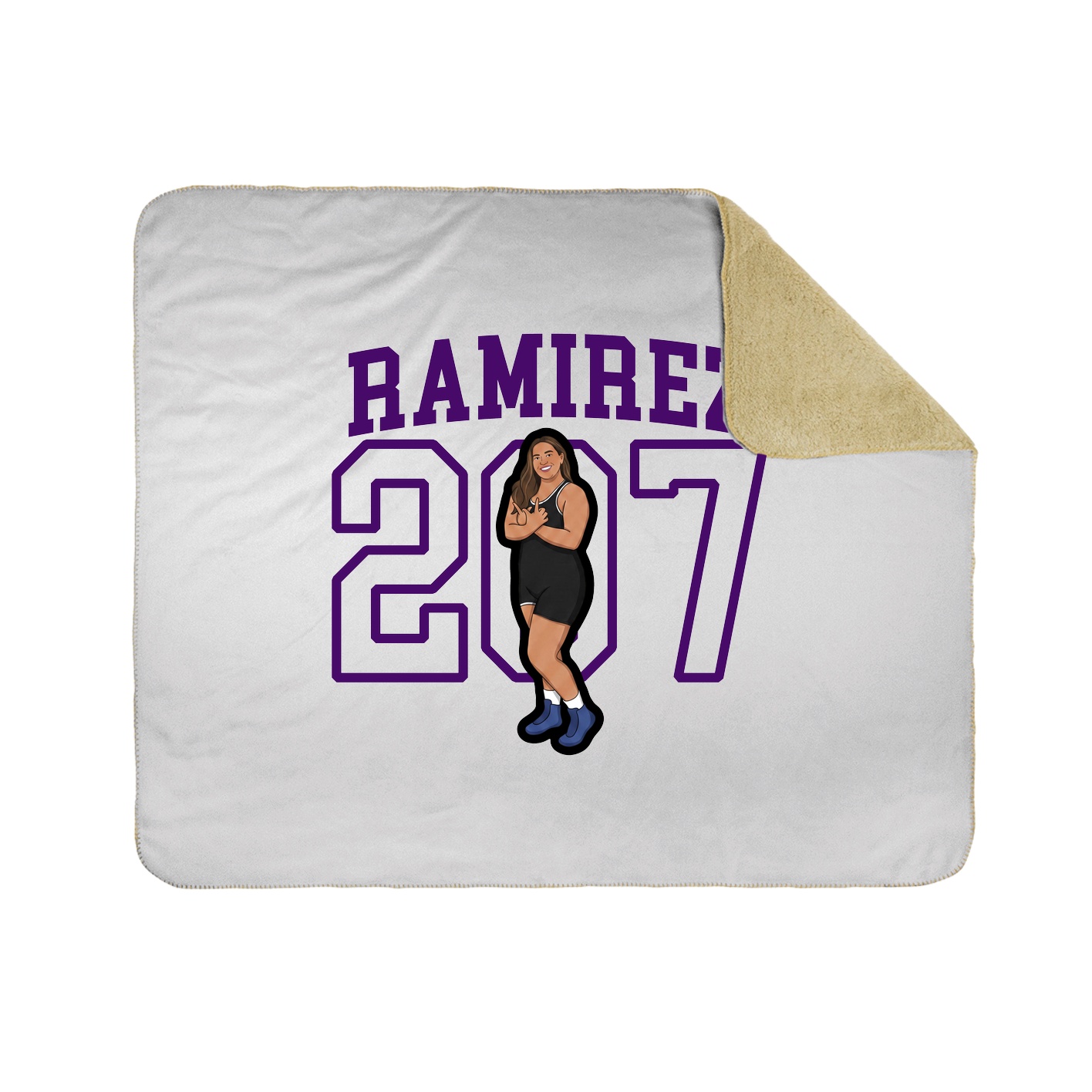 Throw Blanket — Shirsey in White