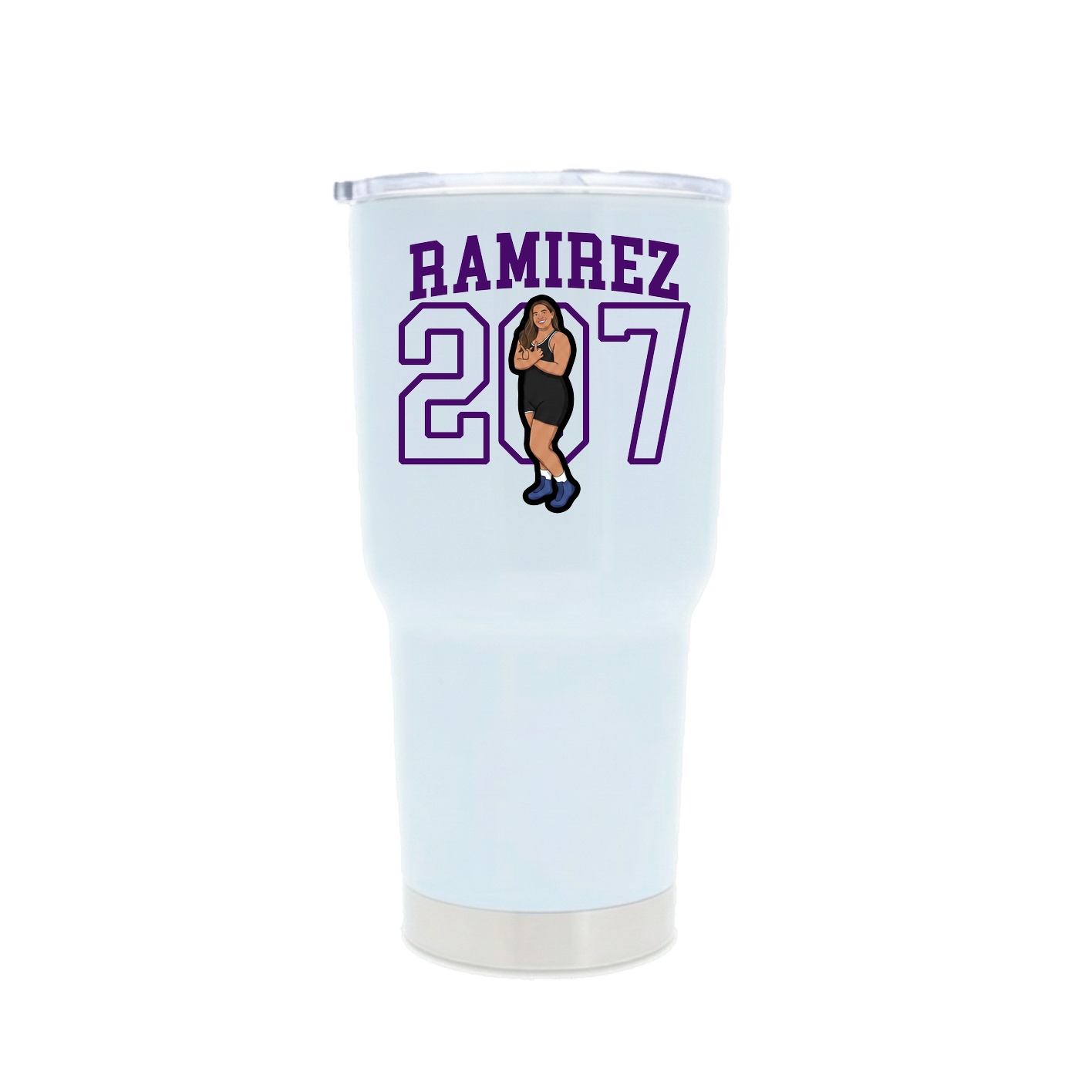 30oz Stainless Steel Tumbler — Shirsey in White