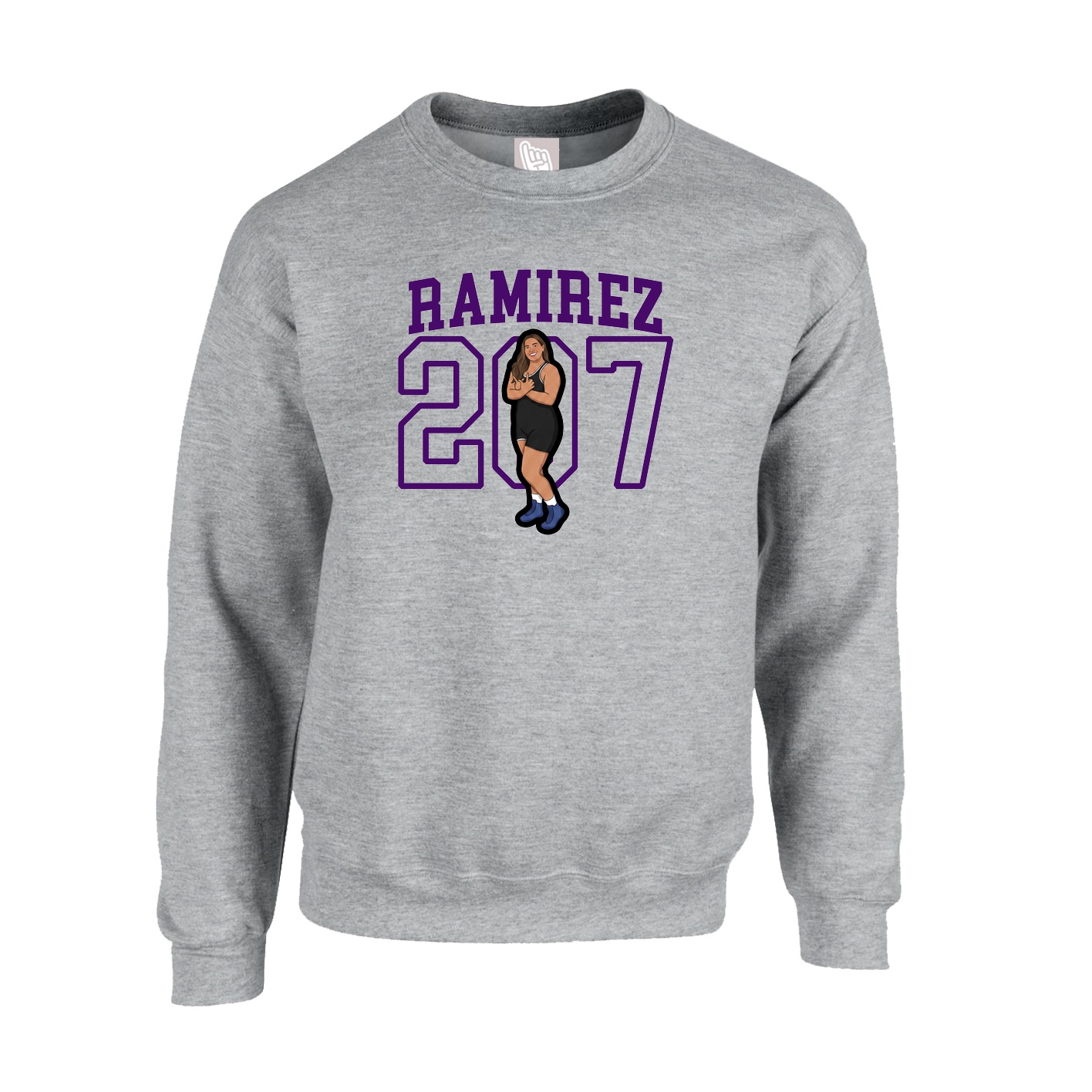 Fleece Crew — Shirsey in Grey