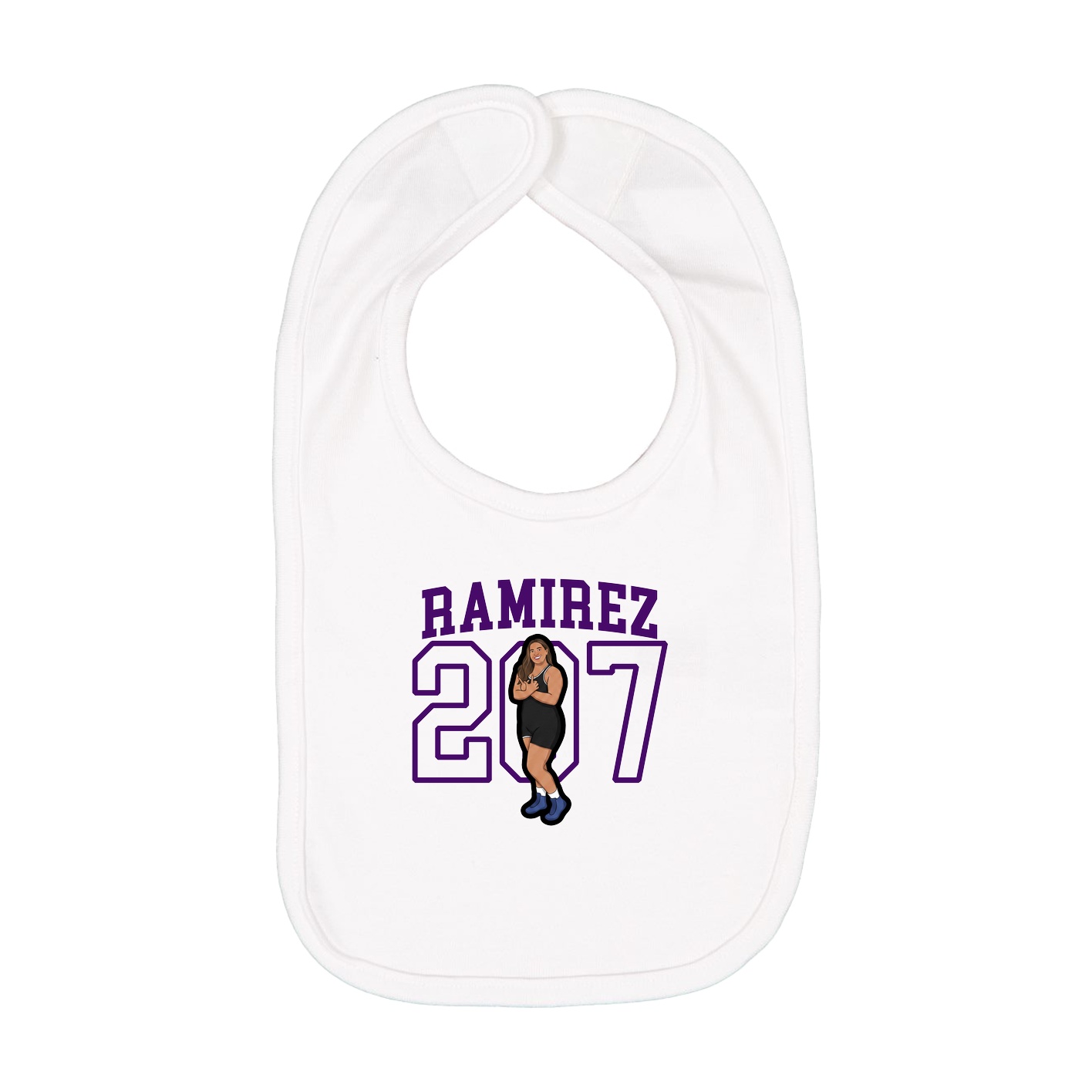 Infant Bib — Shirsey in White
