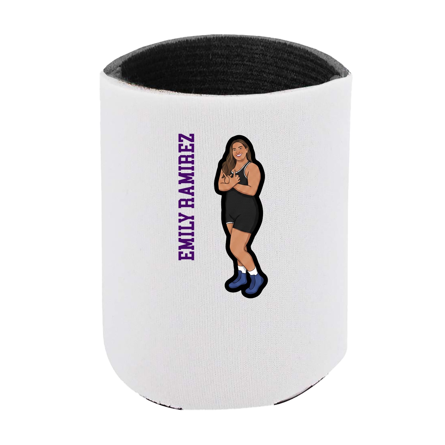 Can Holder — Name Vertical in White
