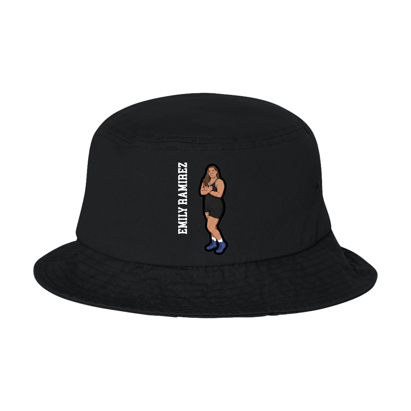 Bucket Cap — Name Vertical in Black