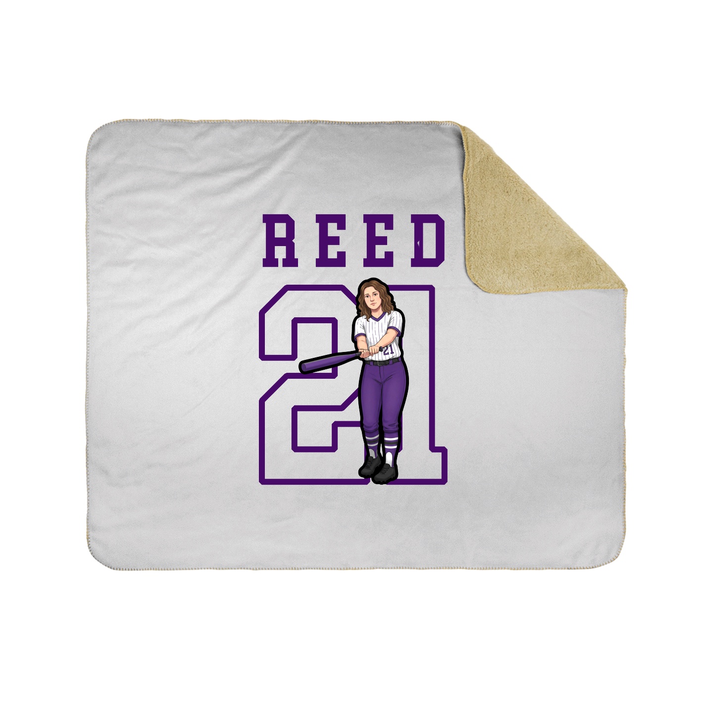 Throw Blanket — Shirsey in White