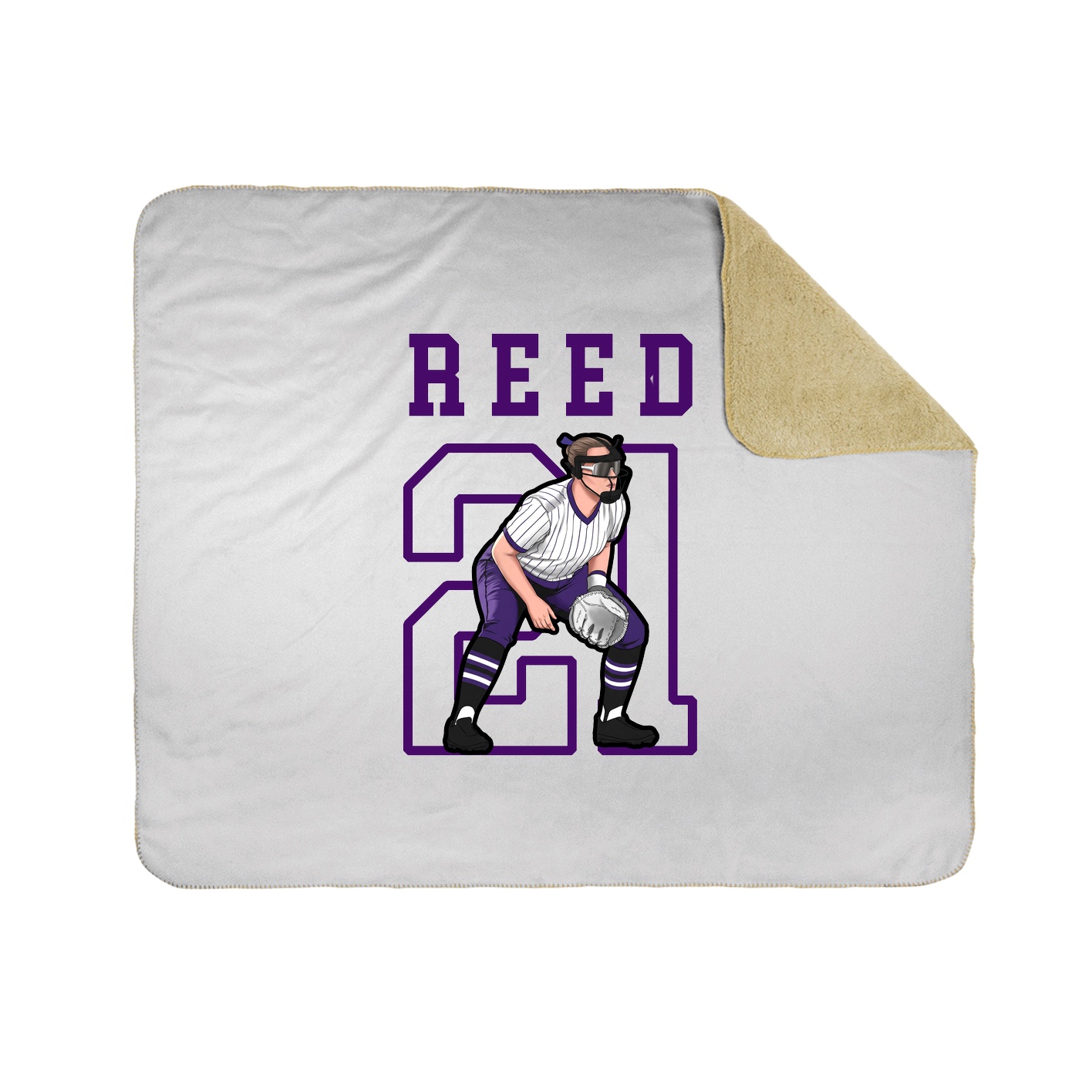 Throw Blanket — Shirsey in White