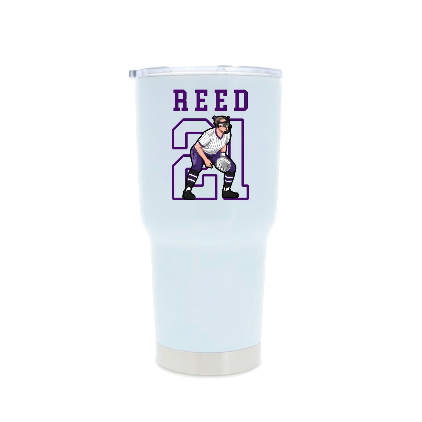 30oz Stainless Steel Tumbler — Shirsey in White