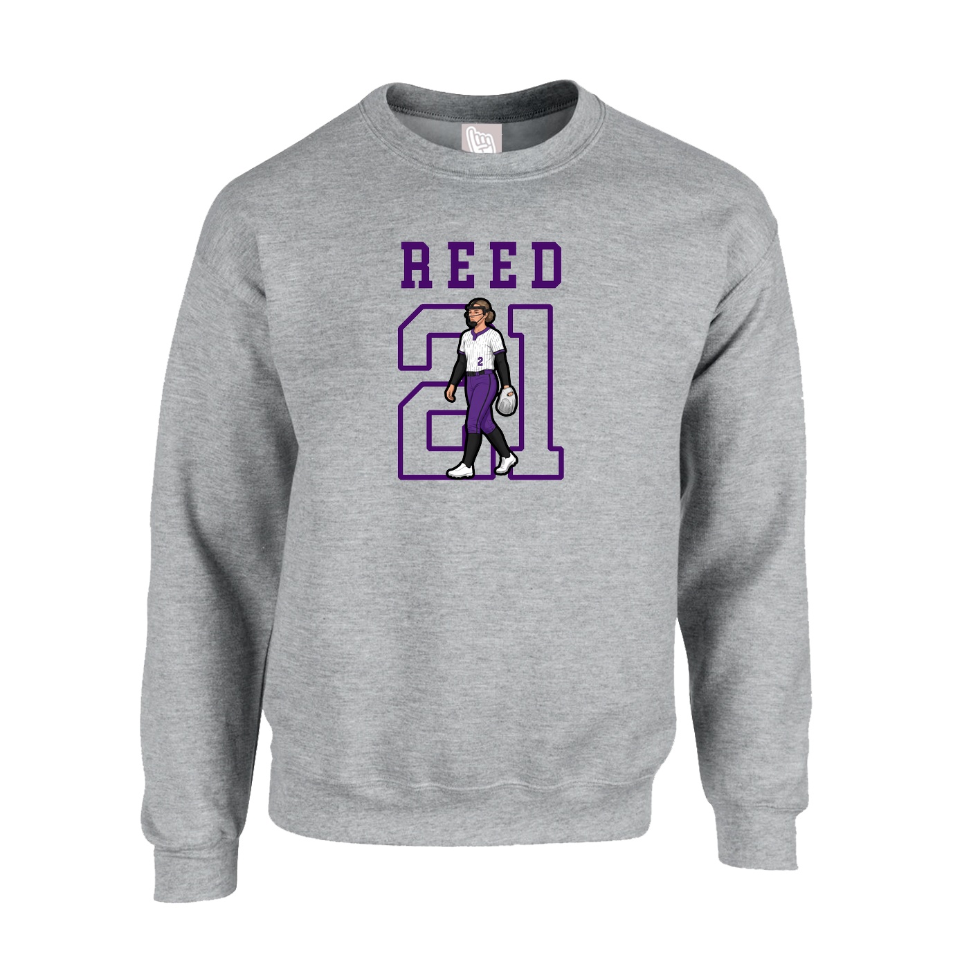 Fleece Crew — Shirsey in Grey