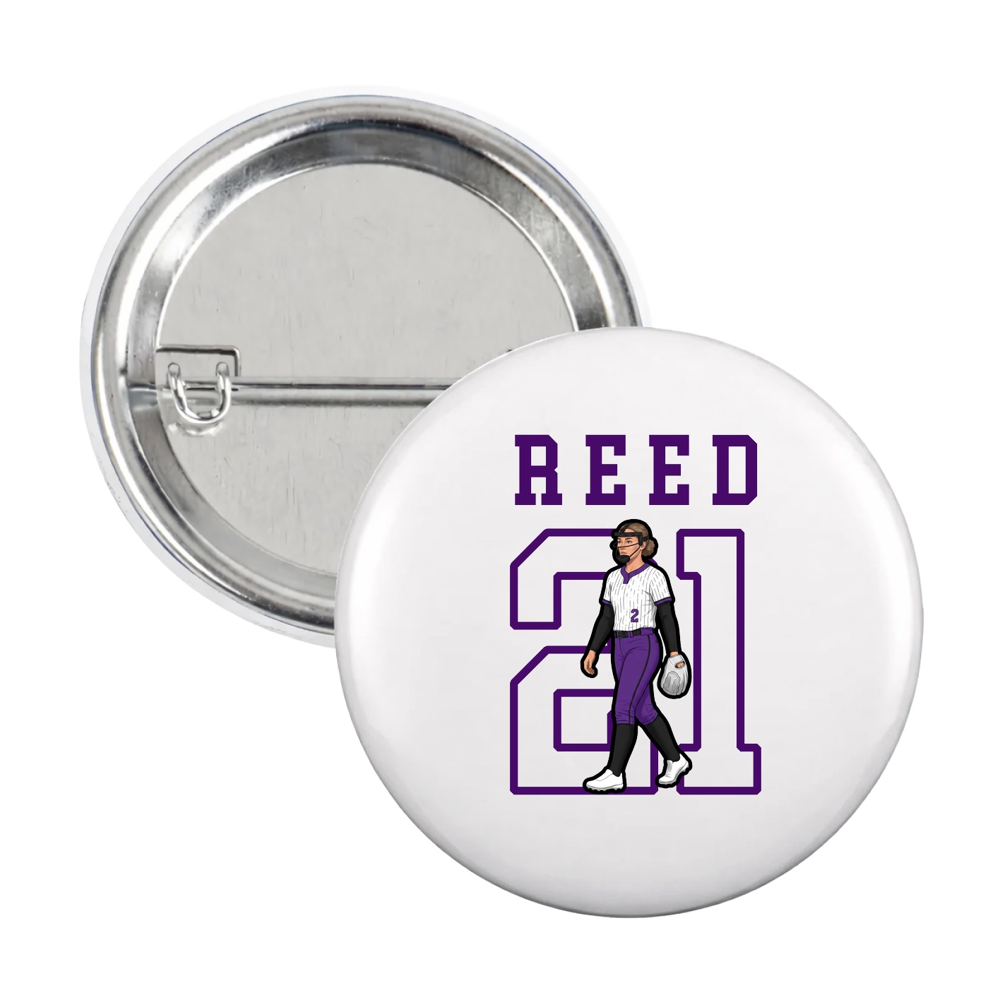 Game Day Button — Shirsey in White