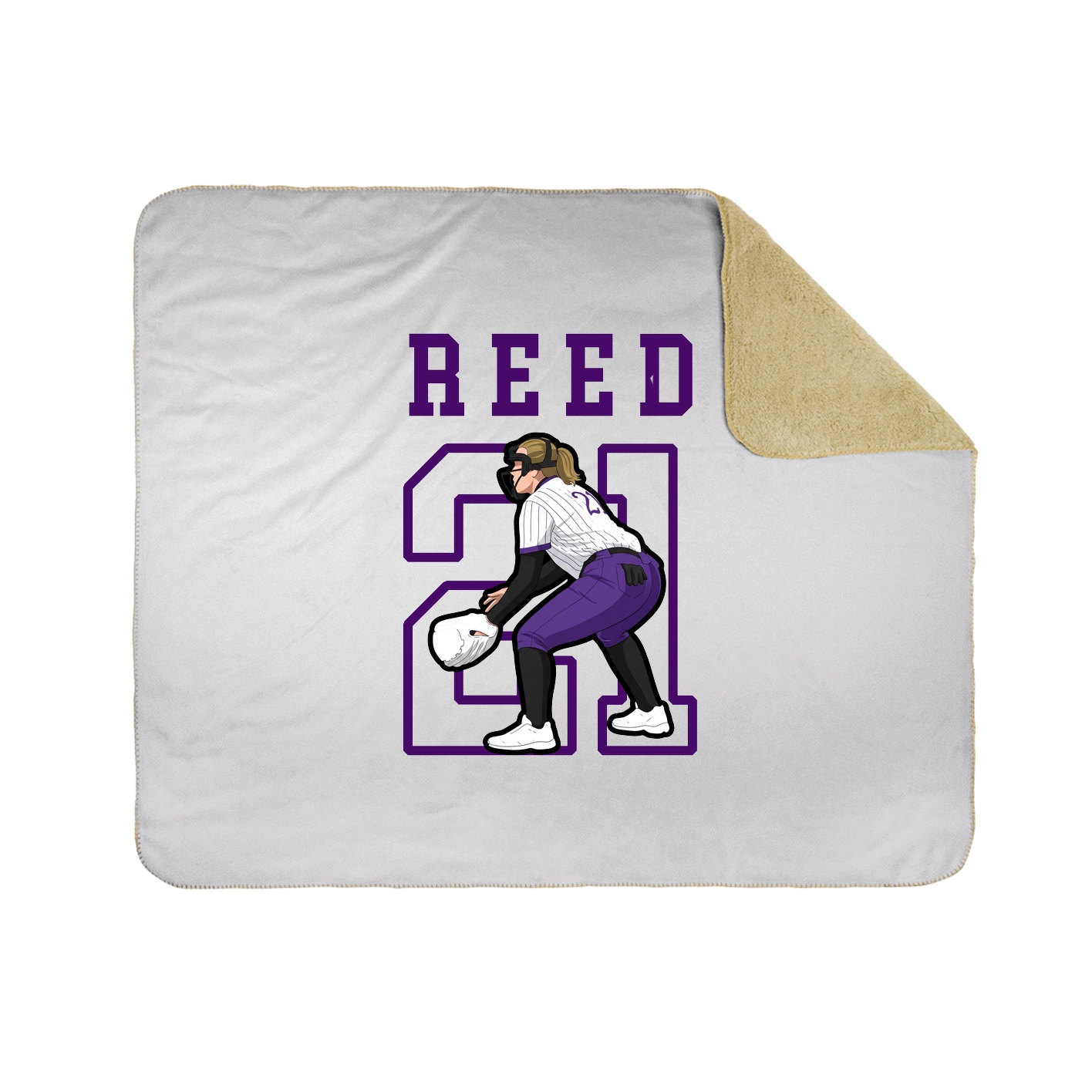 Throw Blanket — Shirsey in White