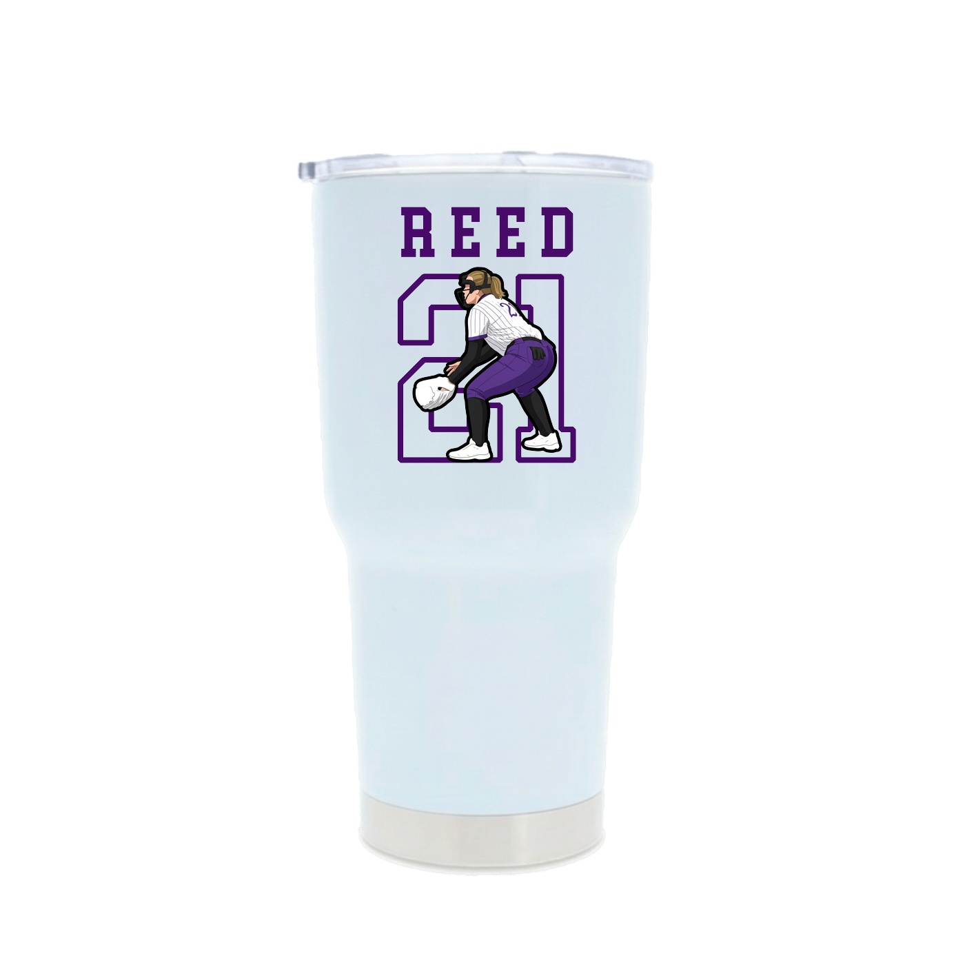 30oz Stainless Steel Tumbler — Shirsey in White