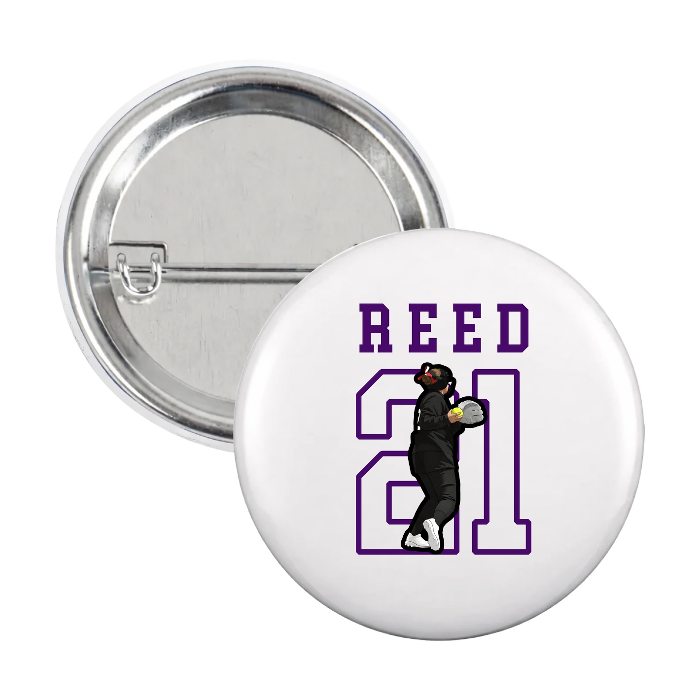 Game Day Button — Shirsey in White