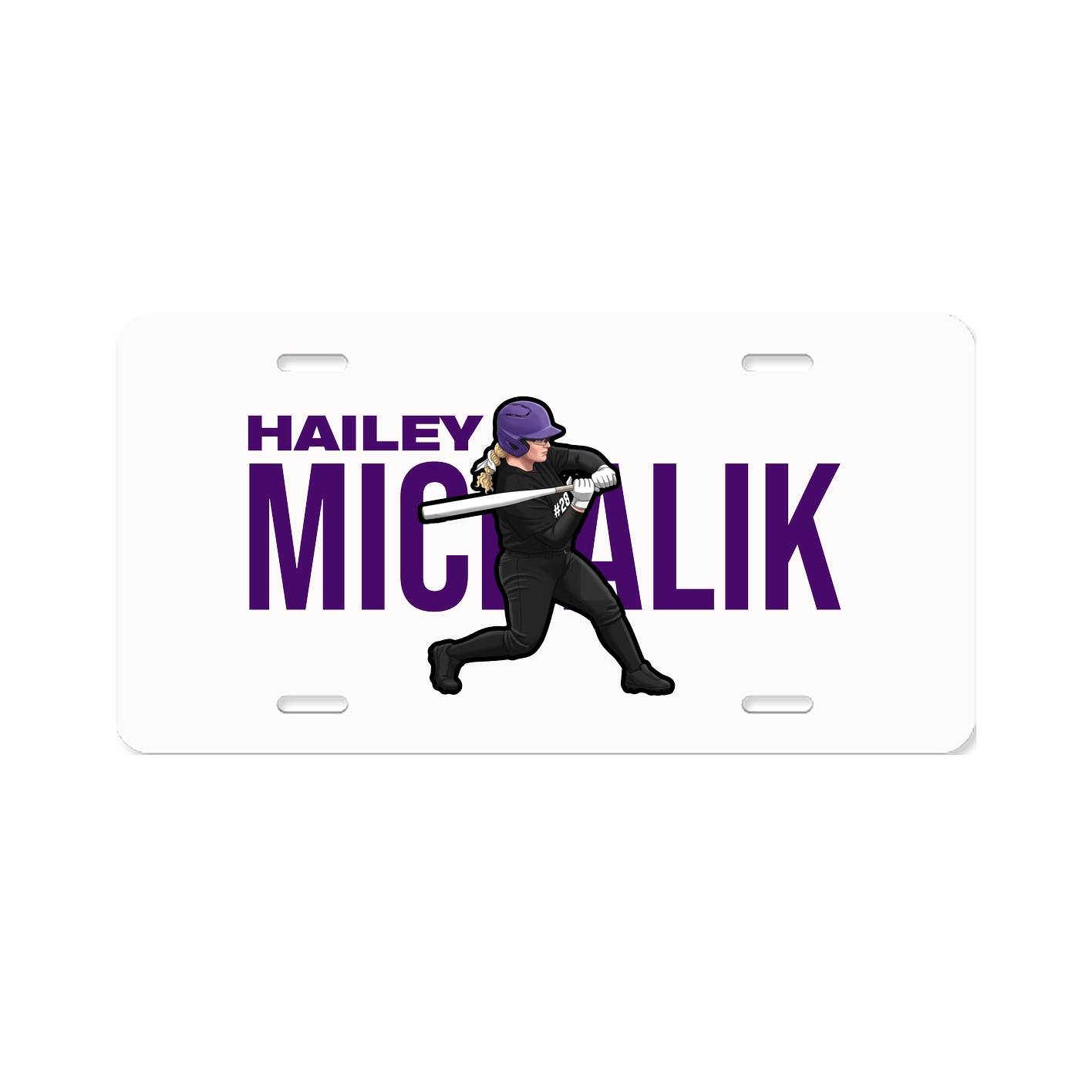 License Plate — Player Name in Classic