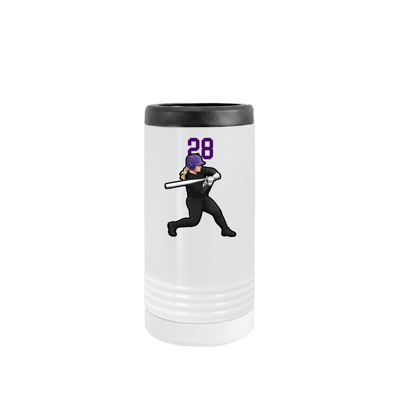 Slim Beverage Holder — Number Top in White