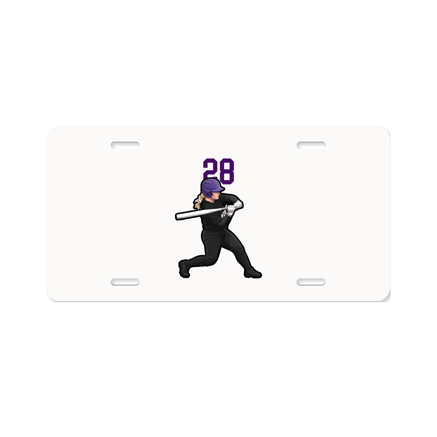 License Plate — Number Top in Classic