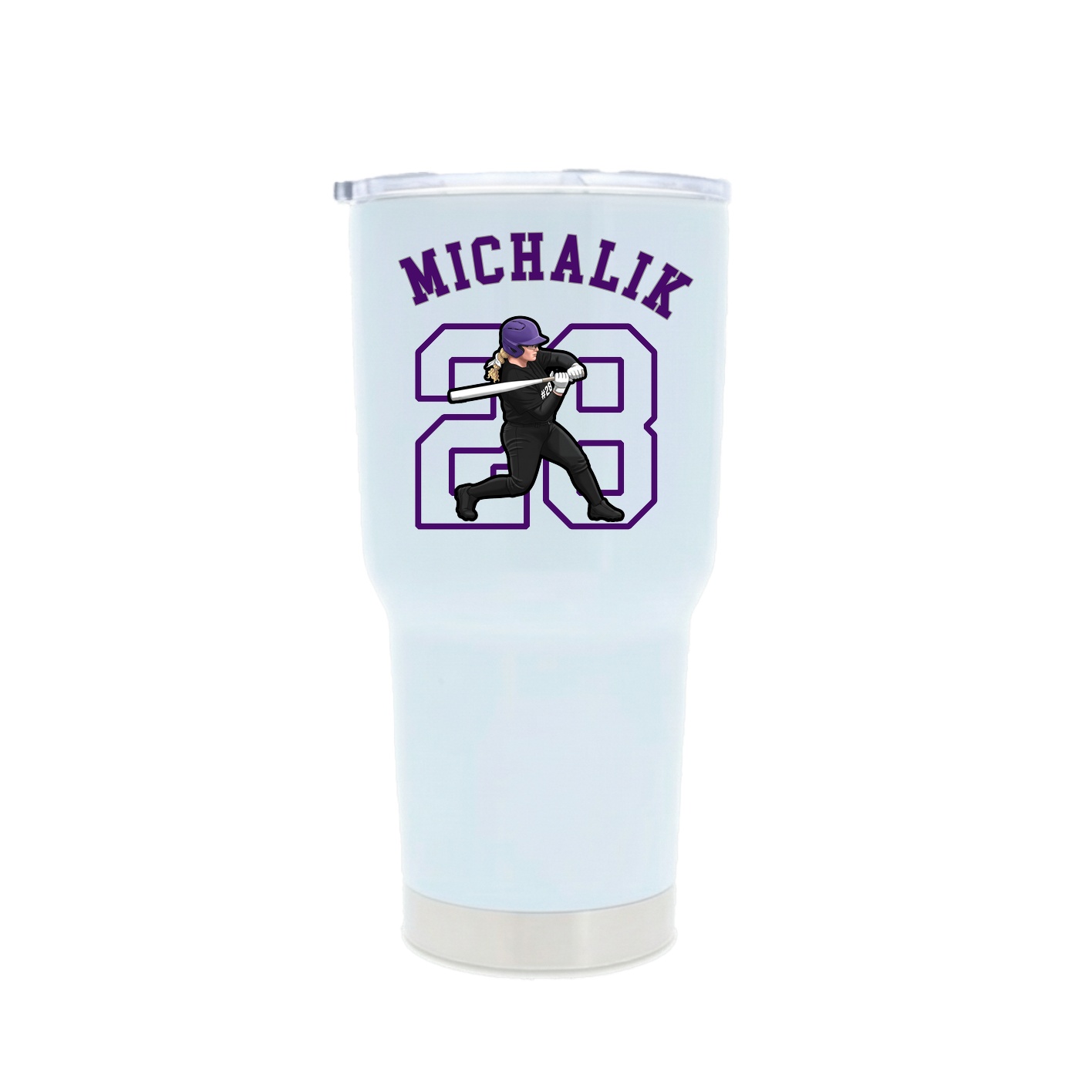30oz Stainless Steel Tumbler — Shirsey Arch in White