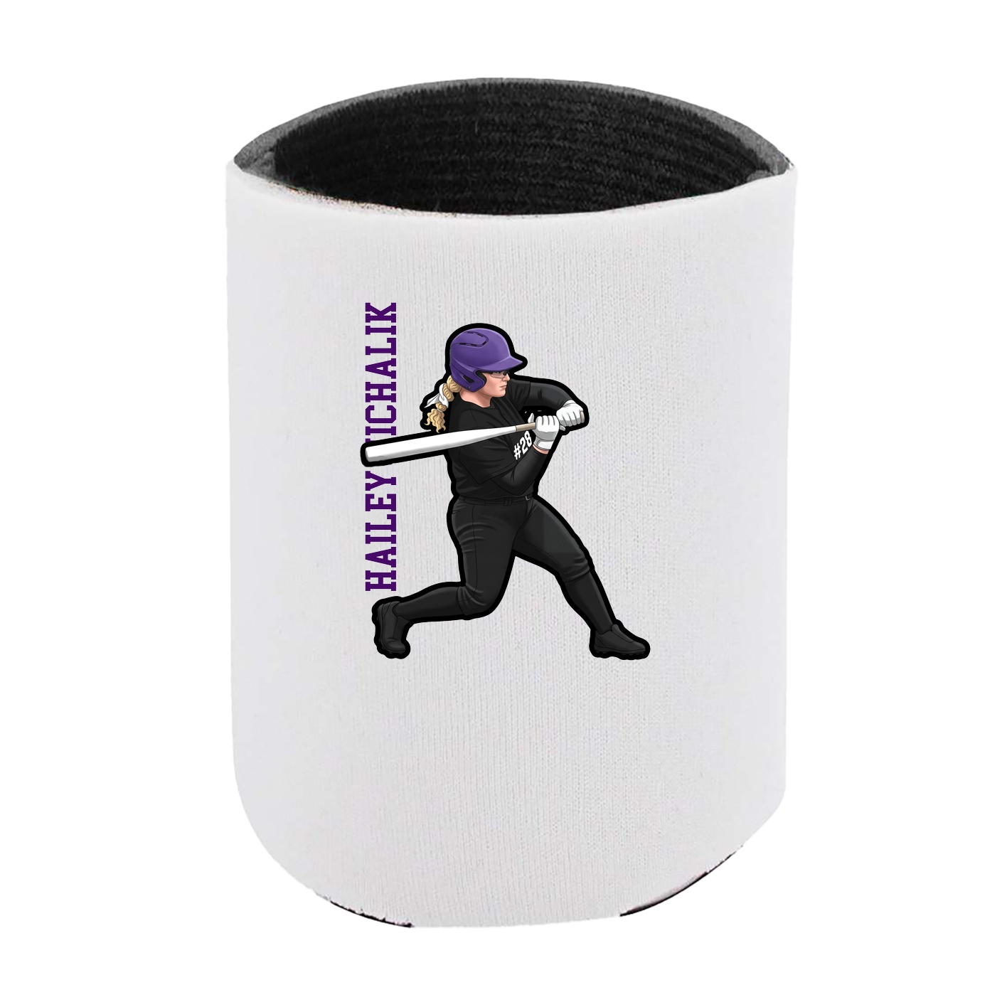 Can Holder — Name Vertical in White