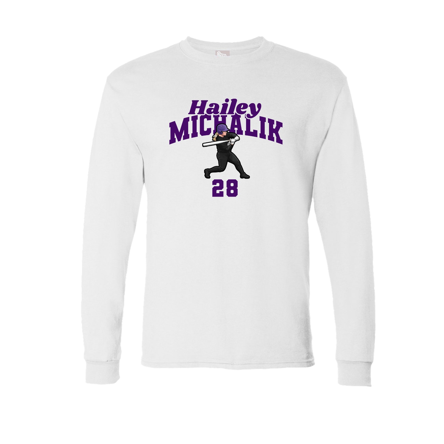 Long Sleeve Tee — Signature Arch in White