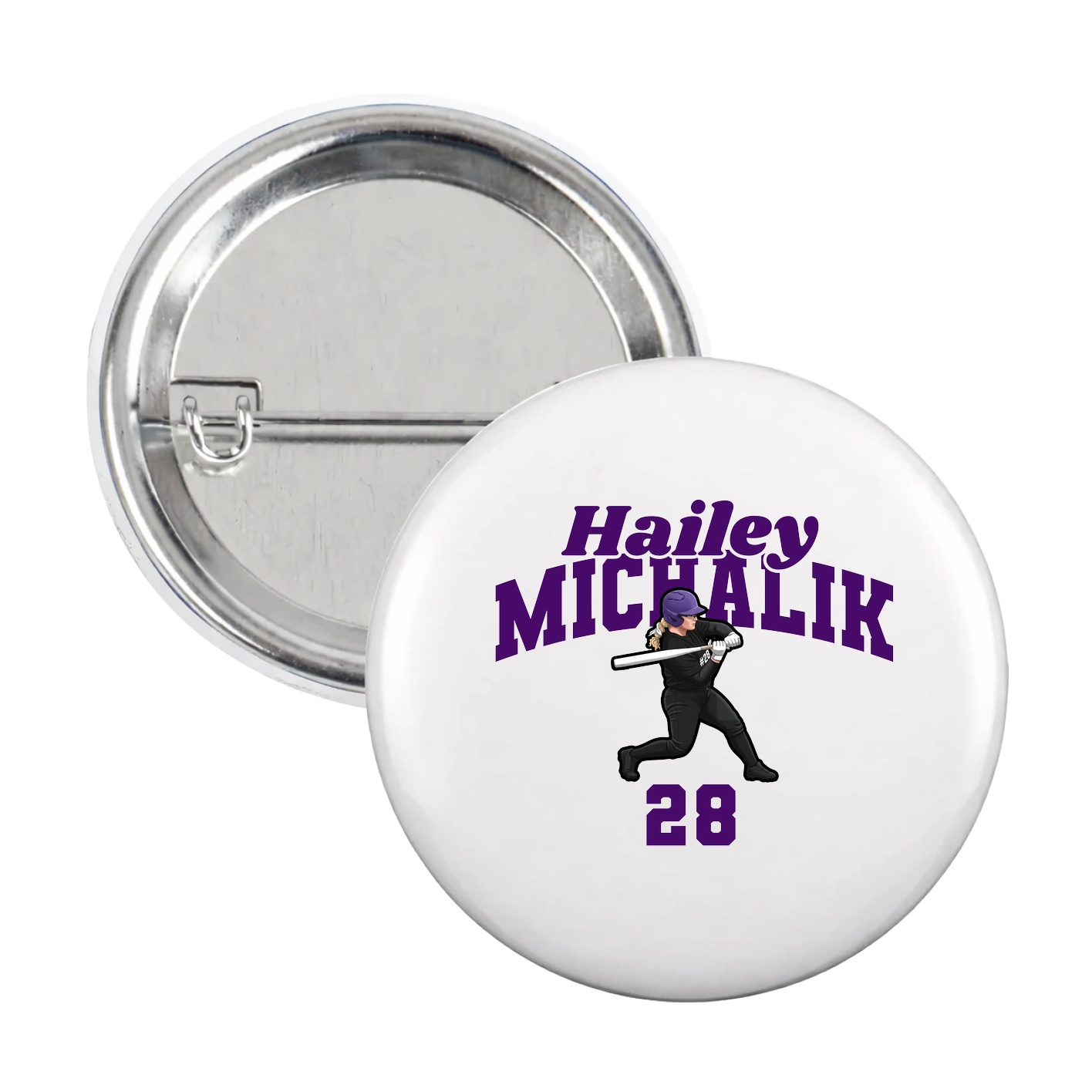 Game Day Button — Signature Arch in White