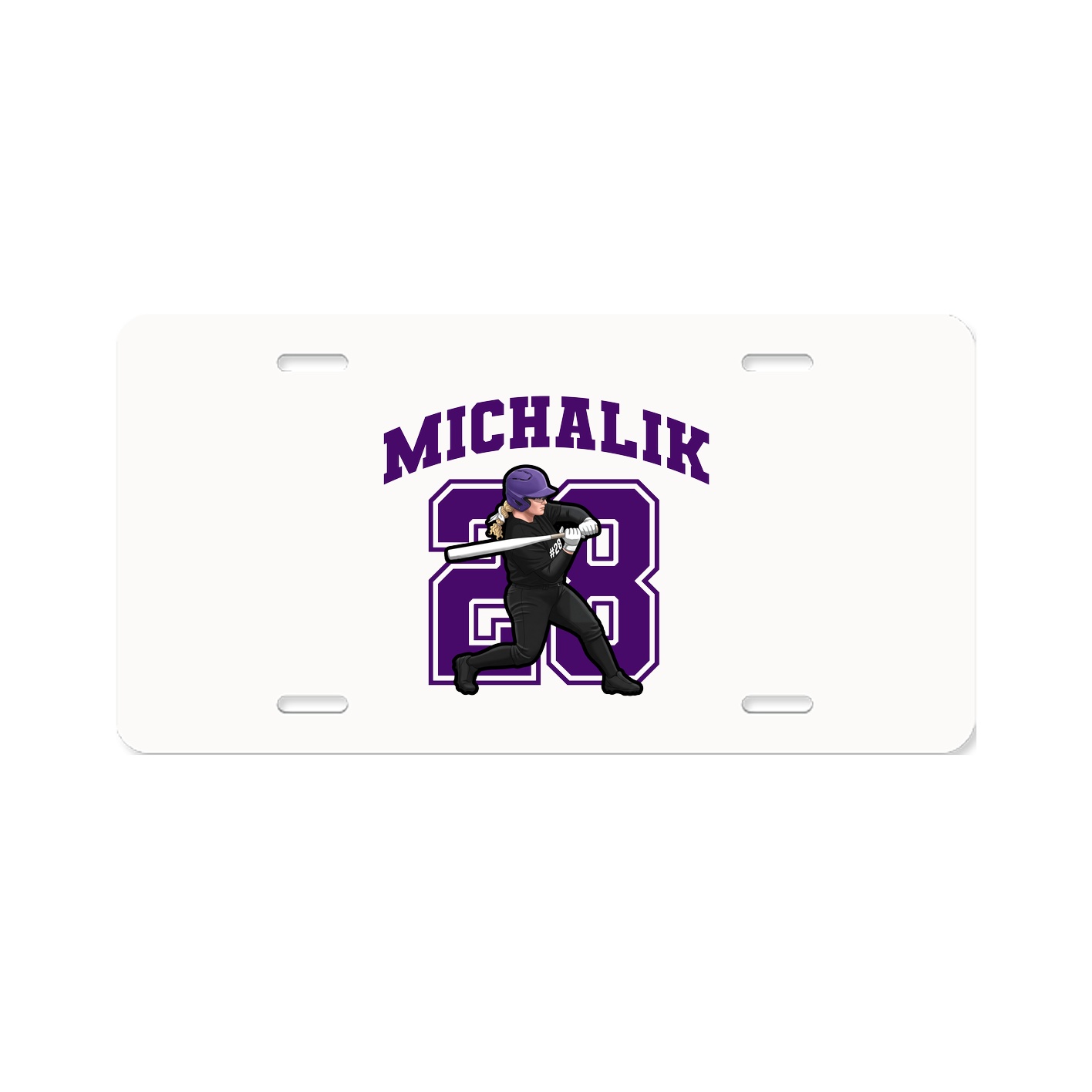 License Plate — Number in Classic