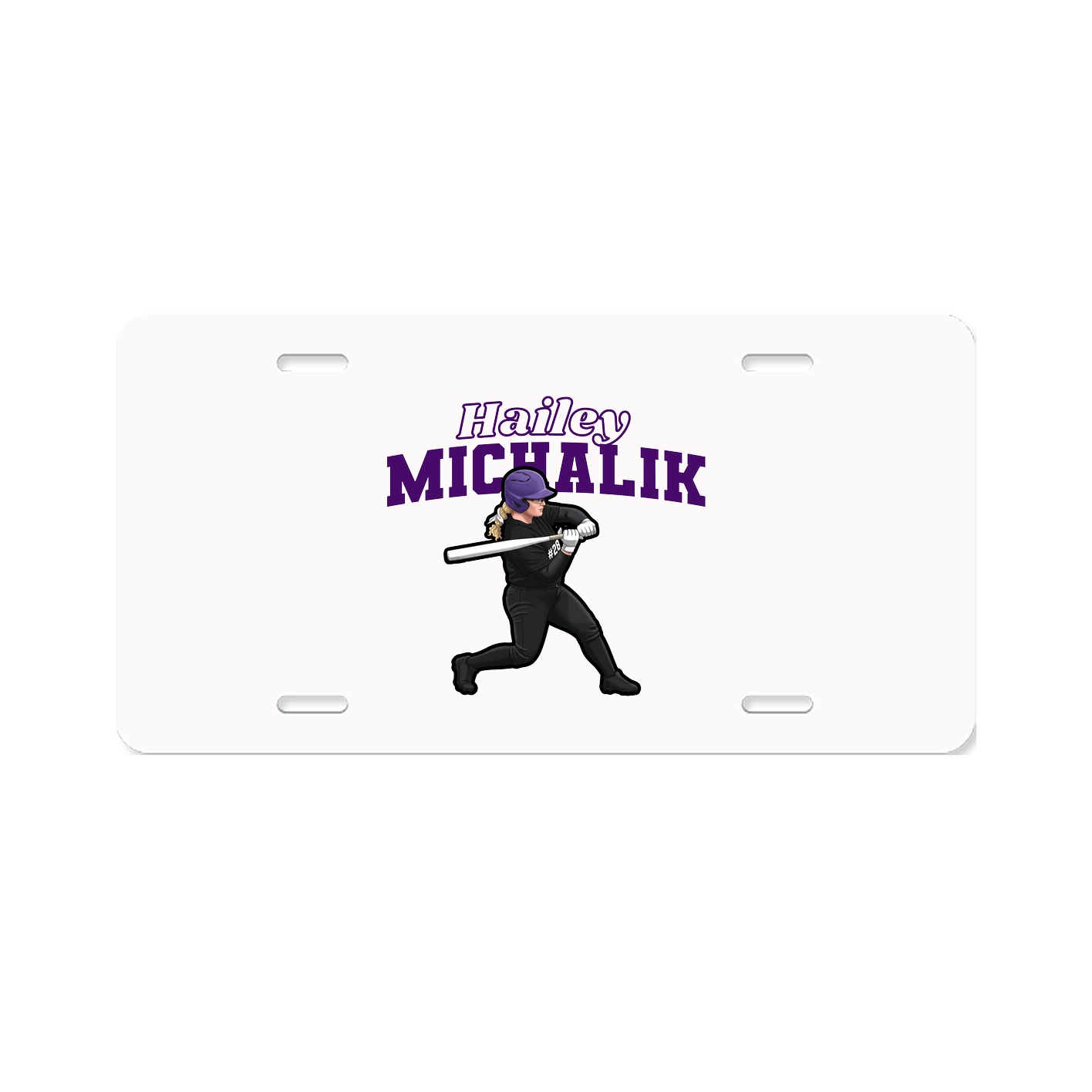 License Plate — Name Arch in Classic