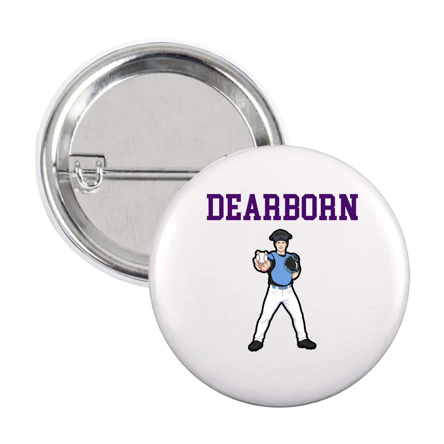 Game Day Button — Shirsey in White