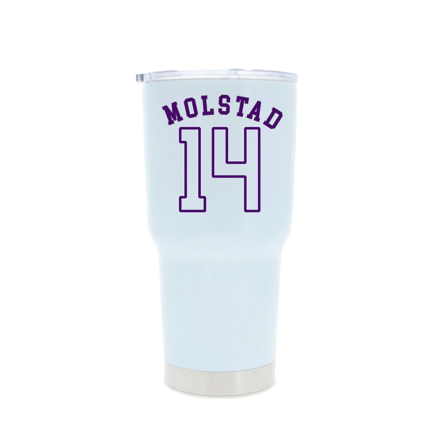 30oz Stainless Steel Tumbler — Shirsey Arch in White