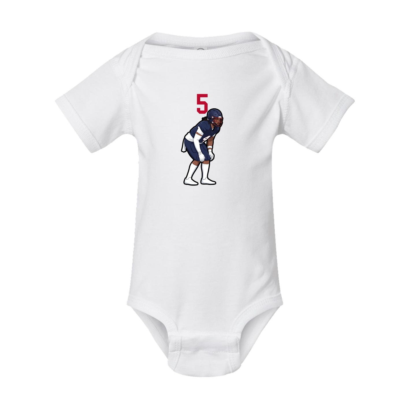 Baby Onesie — Number Top in White