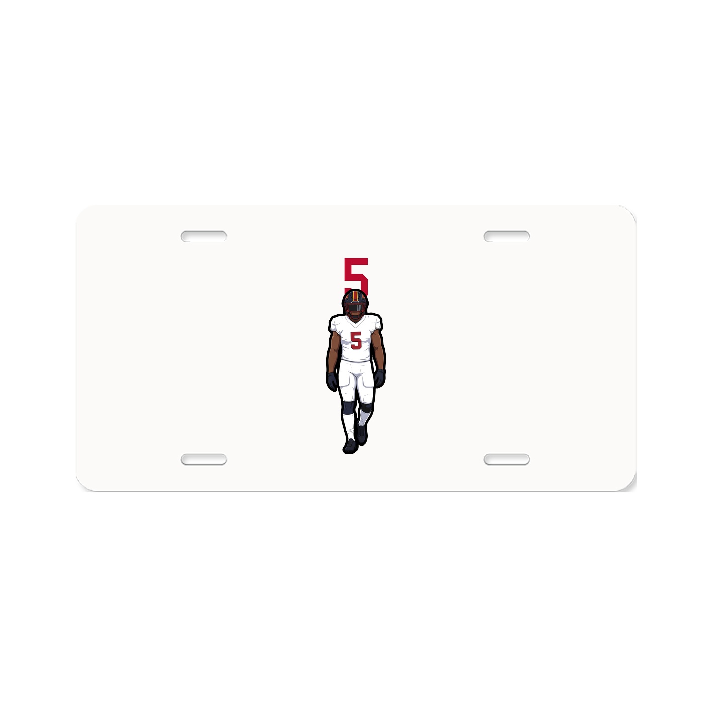 License Plate — Number Top in Classic
