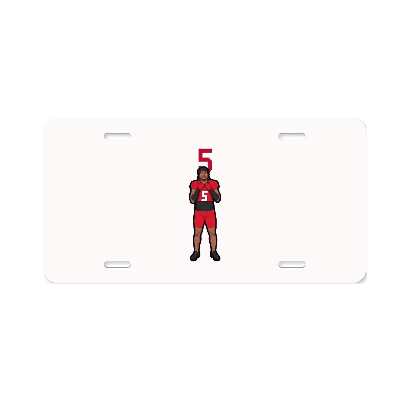 License Plate — Number Top in Classic
