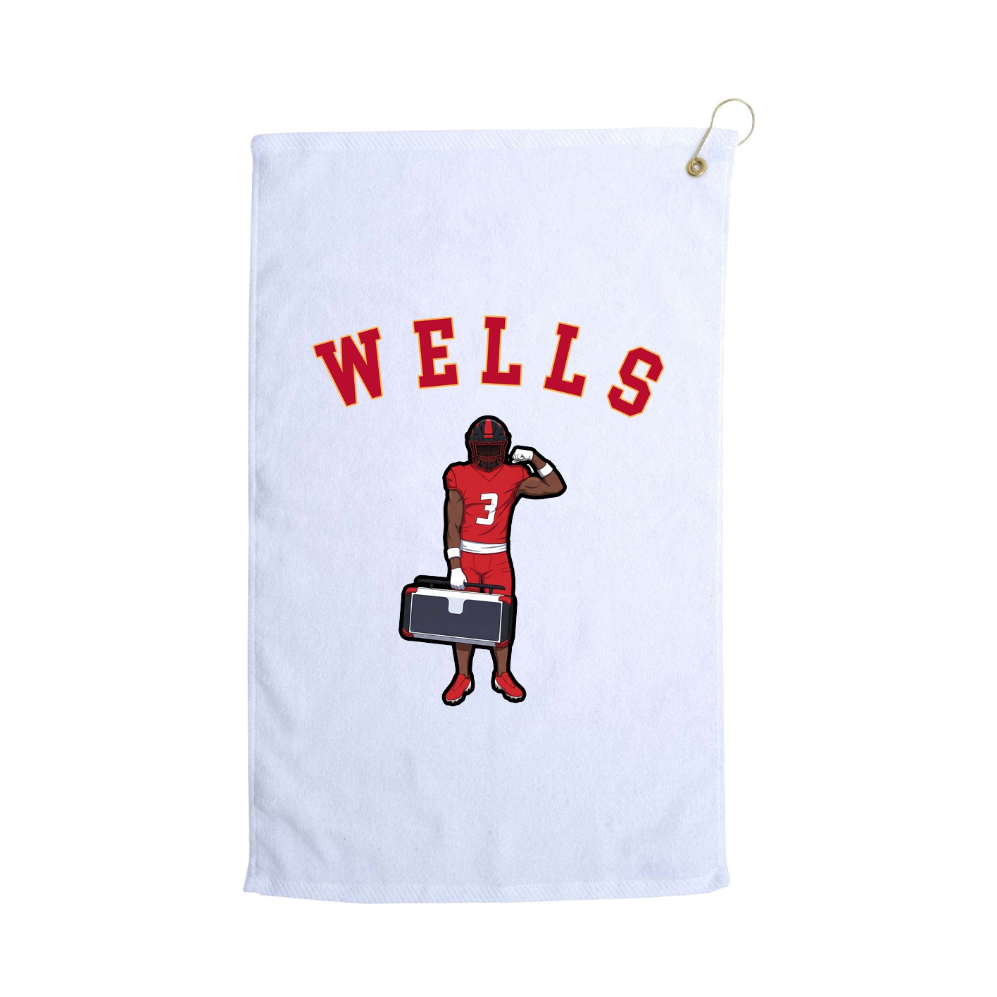 Golf Towel — Shirsey Arch in White