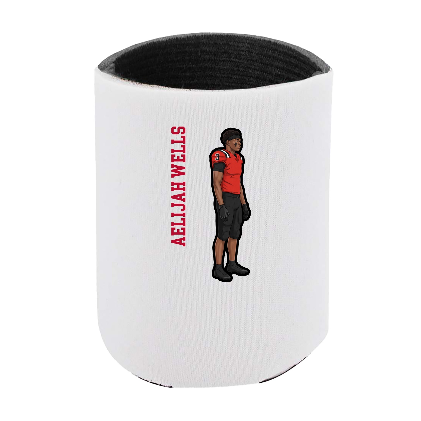 Can Holder — Name Vertical in White