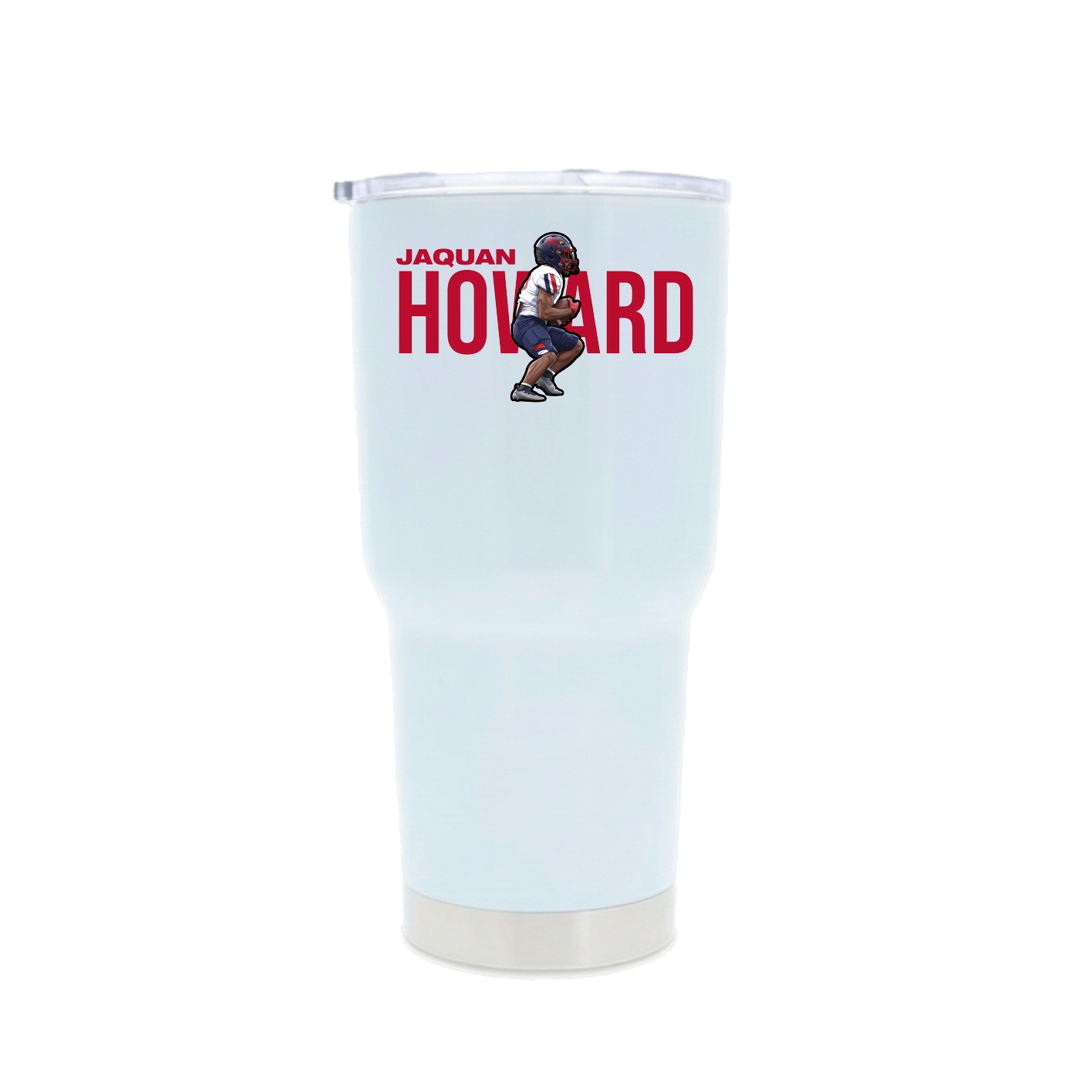 30oz Stainless Steel Tumbler — Player Name in White