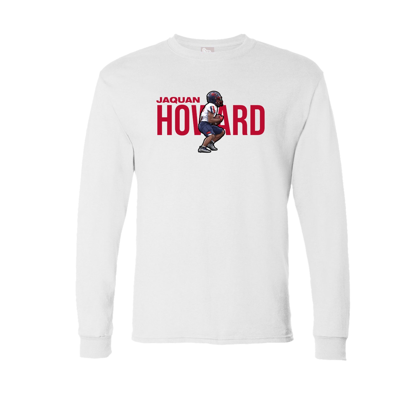 Long Sleeve Tee — Player Name in White