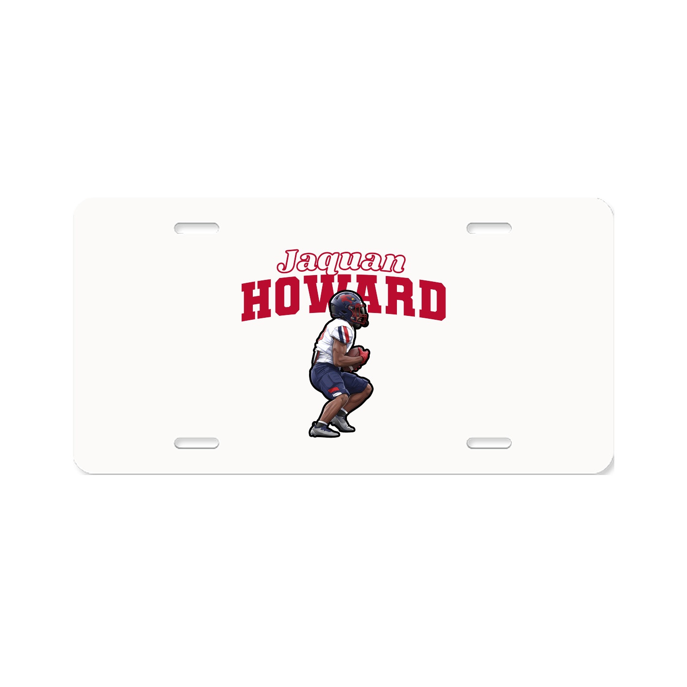 License Plate — Name Arch in Classic