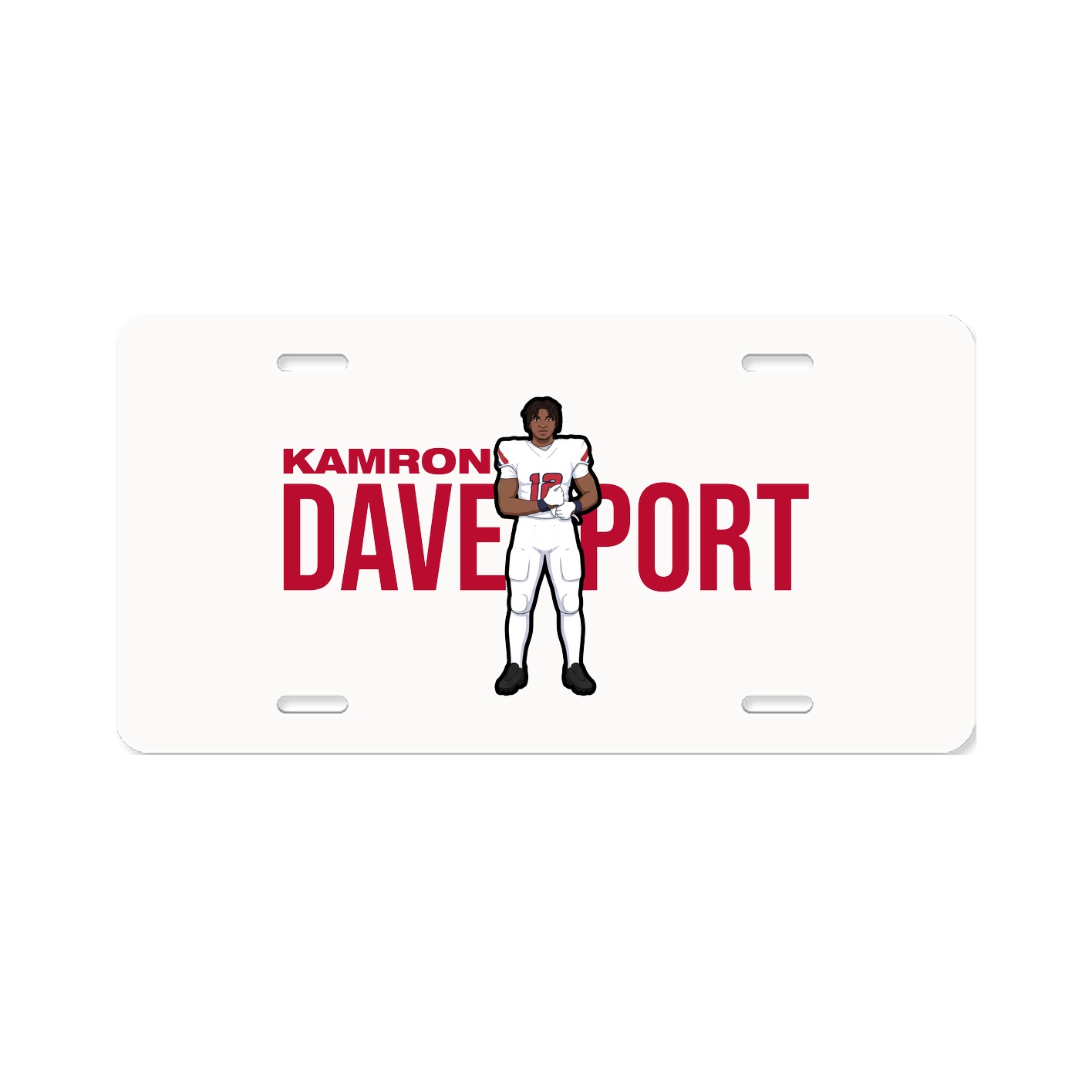 License Plate — Player Name in Classic