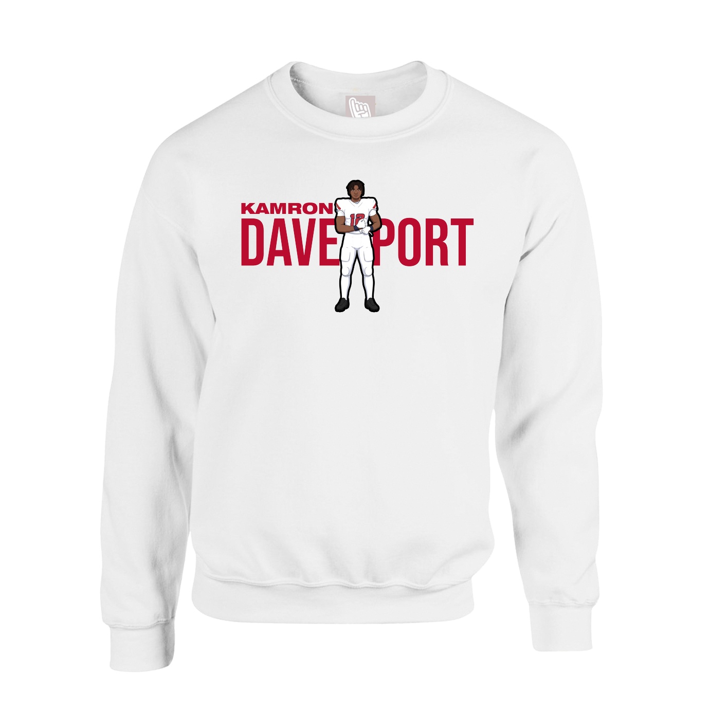 Fleece Crew — Player Name in White