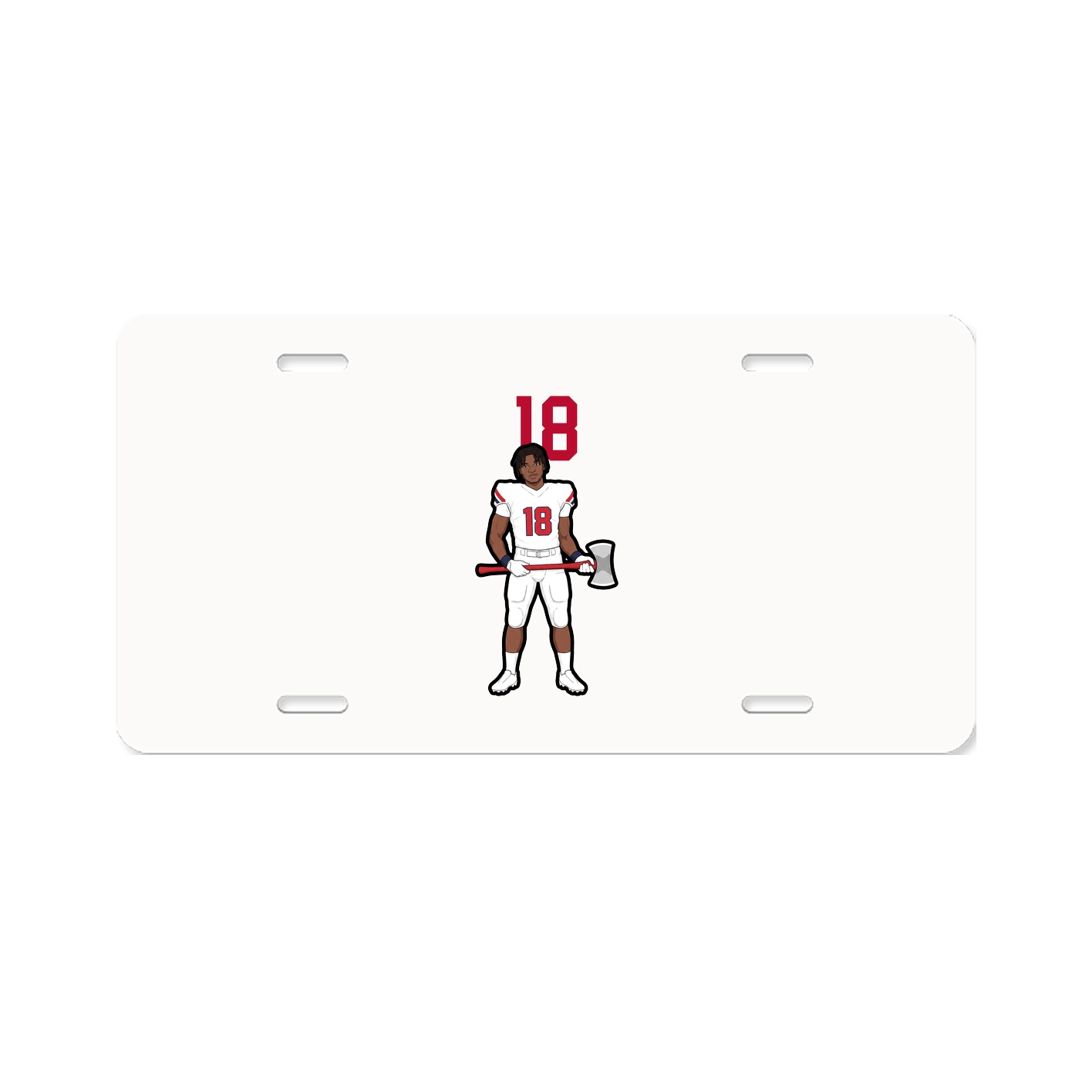 License Plate — Number Top in Classic