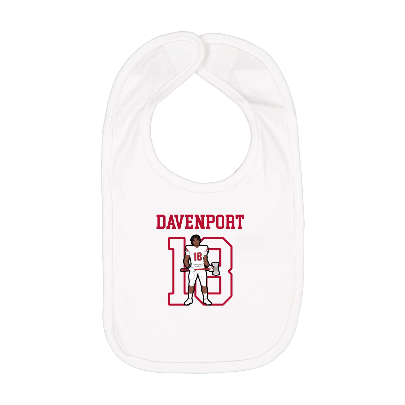 Infant Bib — Shirsey in White