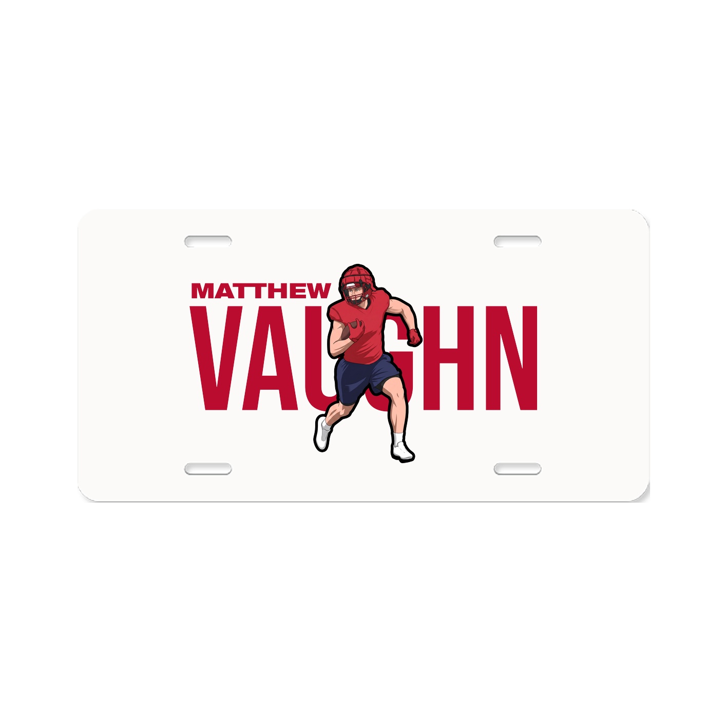 License Plate — Player Name in Classic