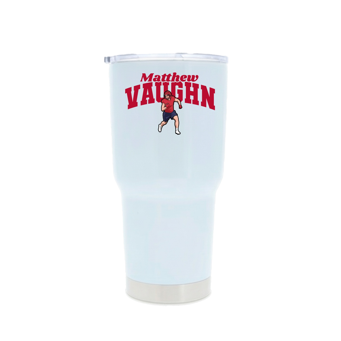 30oz Stainless Steel Tumbler — Signature Arch in White