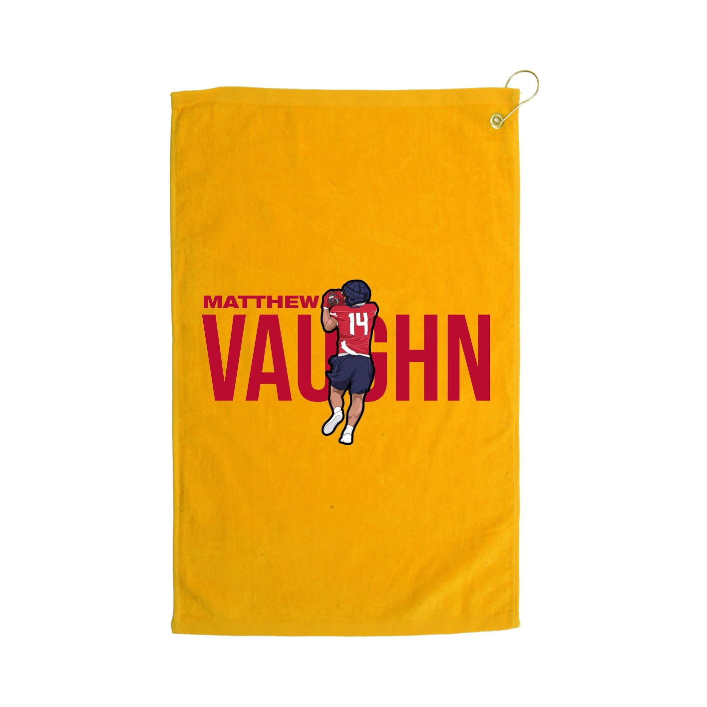 Golf Towel — Player Name in Gold