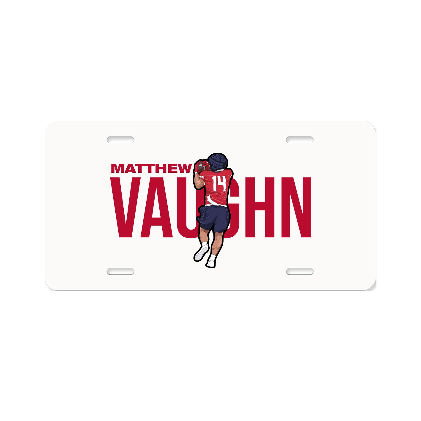 License Plate — Player Name in Classic