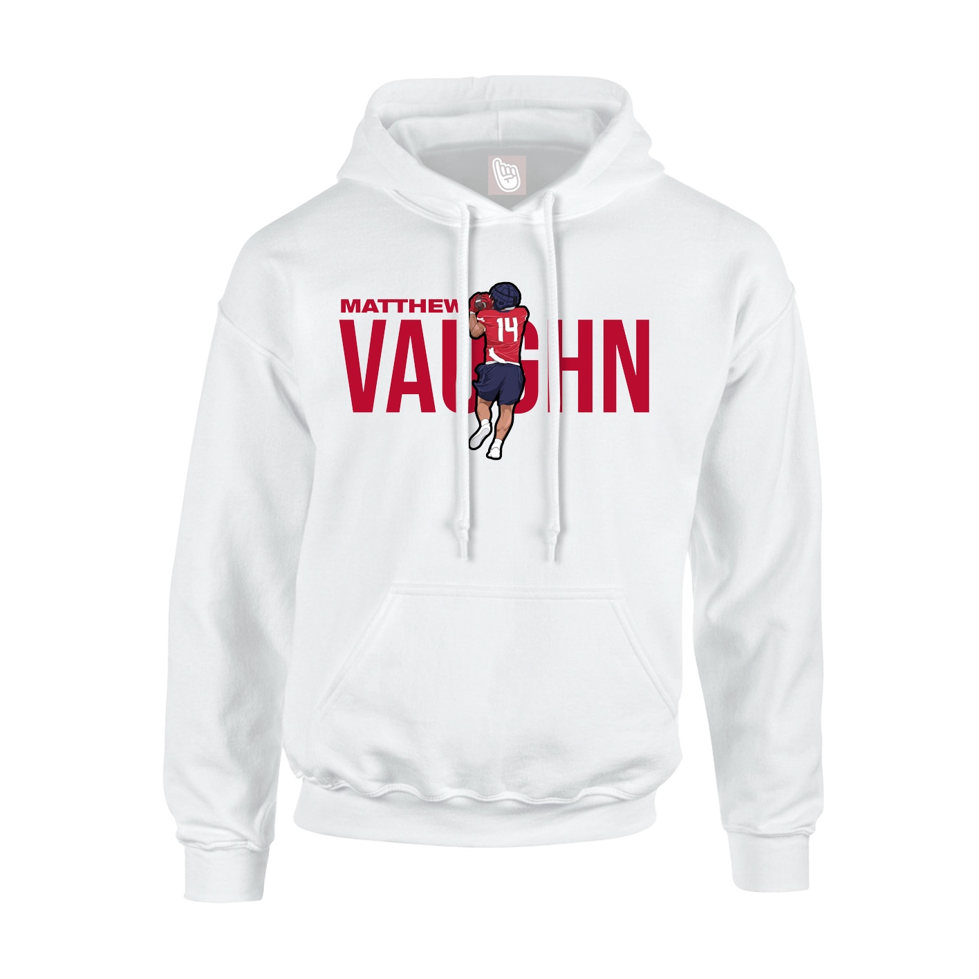 Hoodie — Player Name in White
