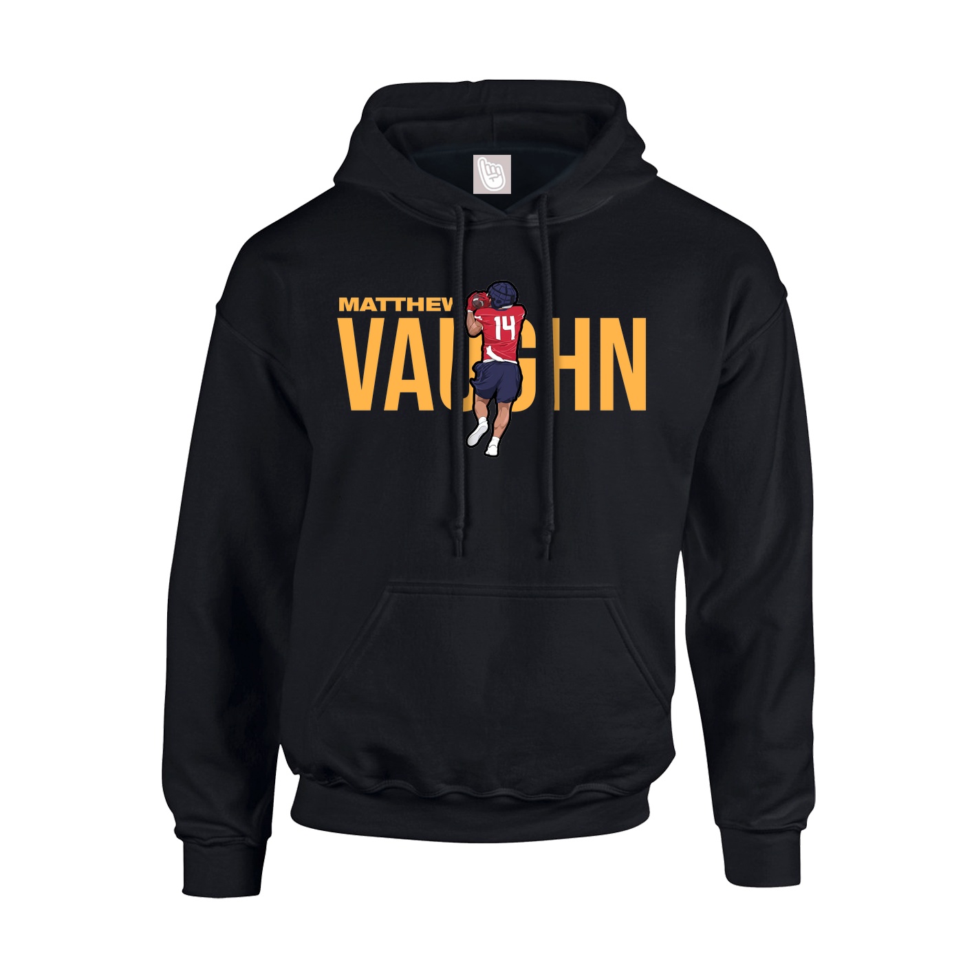 Youth Hoodie — Player Name in Black