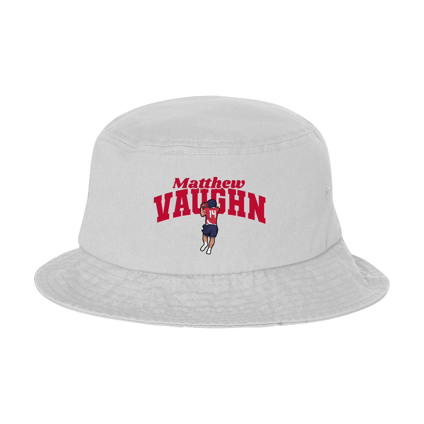 Bucket Cap — Signature Arch in White