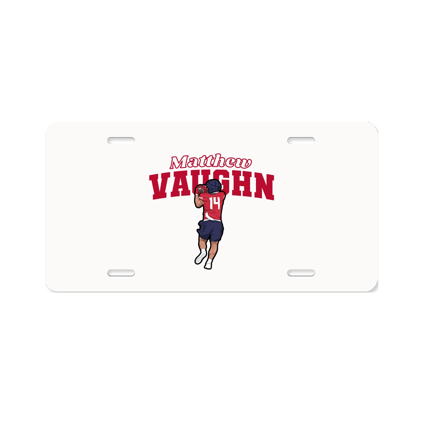 License Plate — Name Arch in Classic