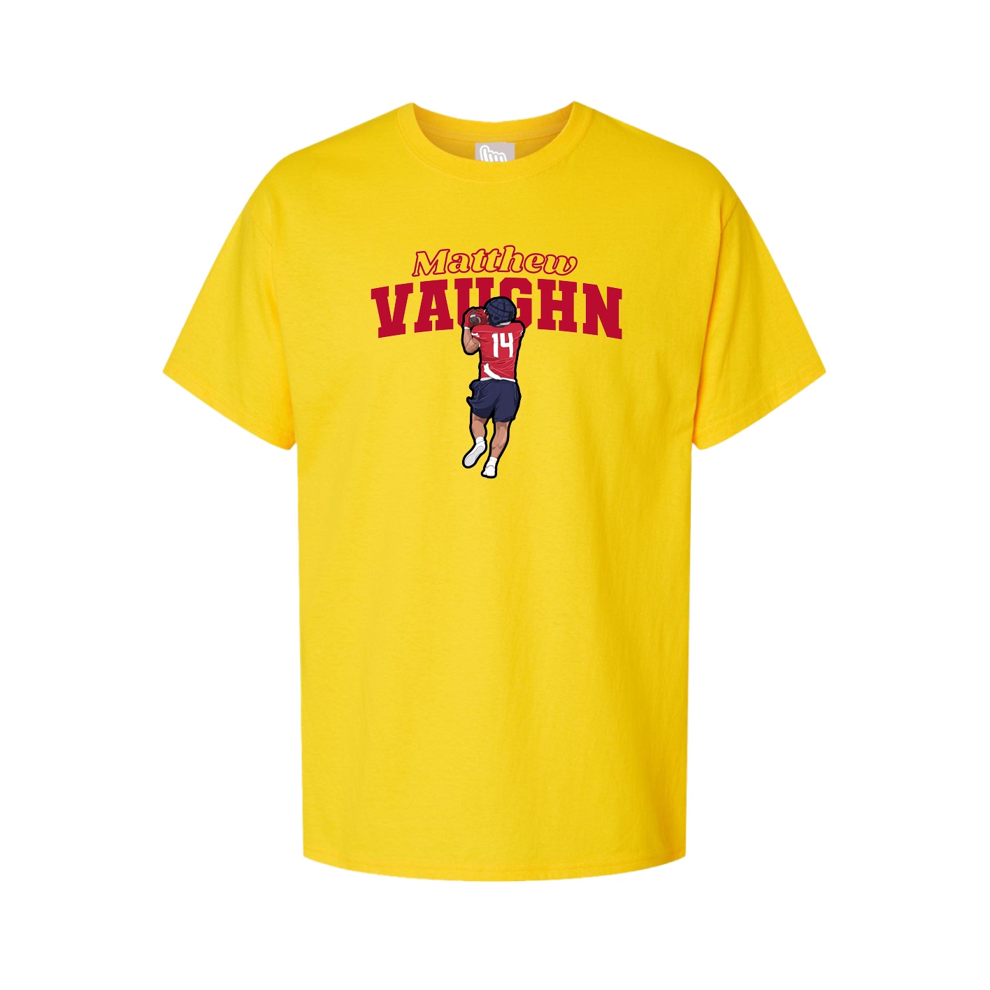 Youth Tee — Name Arch in Gold